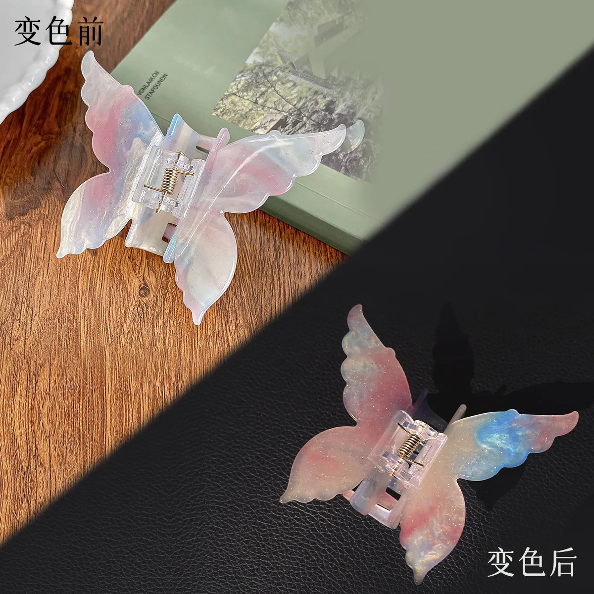 Fairy Butterfly Hair Claw Clips – Color-Changing Hair Accessories for Women & Girls