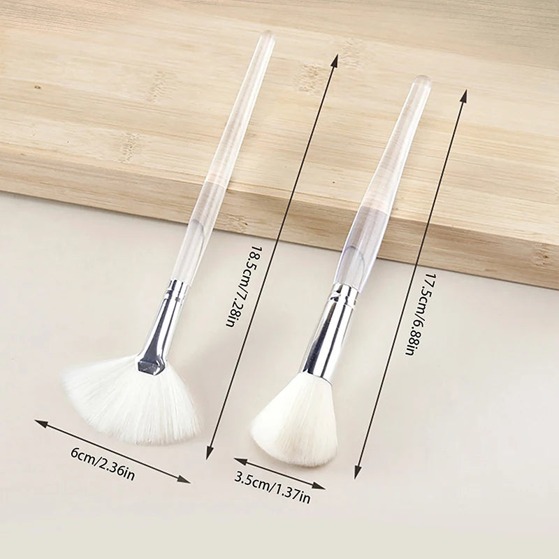 Portable Facial Cleansing & Massage Brush – Soft Bristles, Face & Mask Applicator
