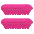 10/20Pcs Triangle Velvet Powder Puff Mini Face Makeup Sponge Washable Lightweight Cosmetic Tool