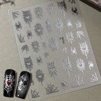 3D Halloween Nail Stickers – Laser Ghost, Spider & Pumpkin Decals