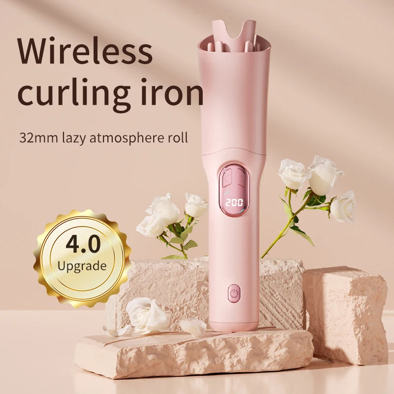28mm Automatic Ceramic Hair Curler – Negative Ion, Rotating, Anti-Tangle Styler