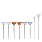 1/8pcs Fan Acid Facial Brush Set – Soft Portable Mask Brushes for Skin Care & Beauty Salon Use