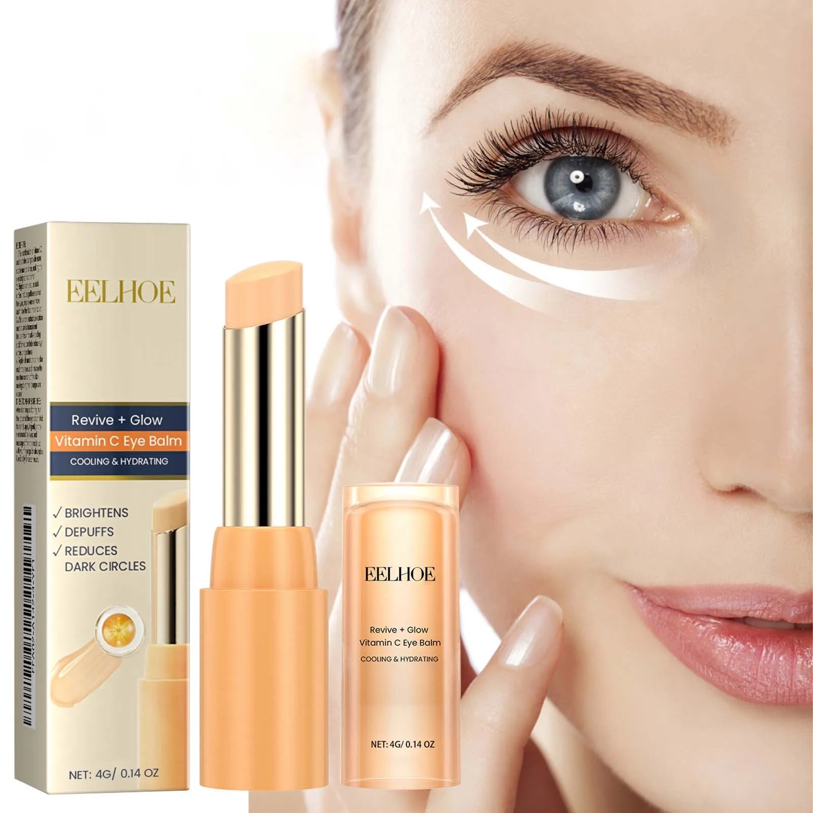 Vitamin C Eye Balm Stick – Brightening, Anti-Puffiness & Dark Circle Treatment