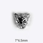 10pcs 3D Alloy Anchor Nail Charms – Gold & Silver Luxury Nail Decorations