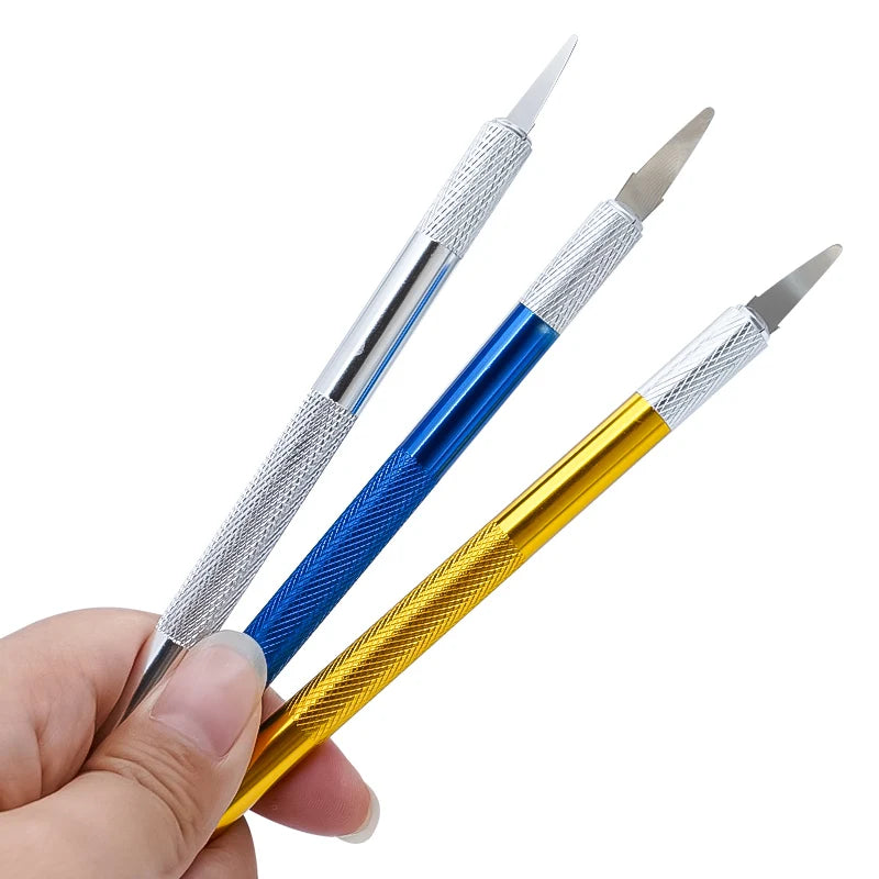 1 Set Dental Scalpel Blades & Handle – Sculpture Plaster Knife Trimmer for Dermaplaning, DIY Cutting & Dentist Tools