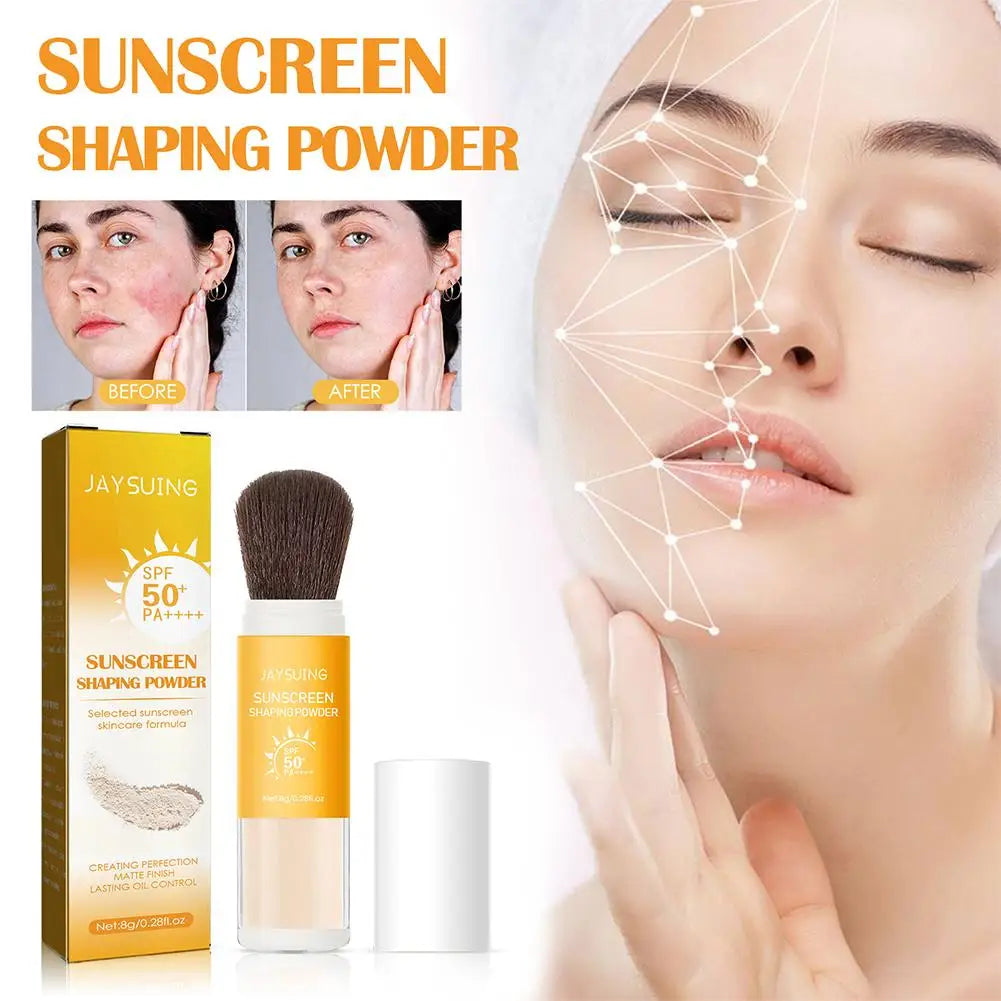 SPF 50+ Translucent Sunscreen Setting Powder – Oil Control with Puff