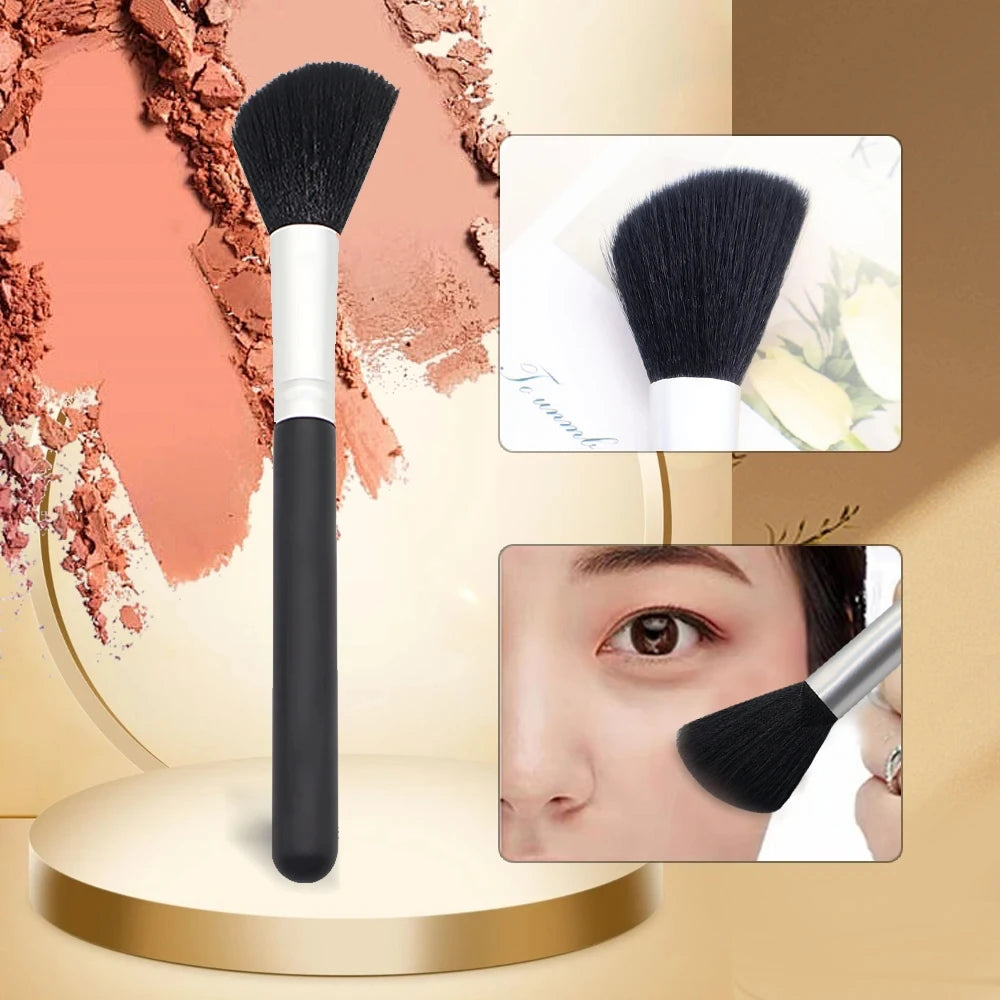Professional Black Powder & Makeup Brush – Foundation, Blush, Bronzer