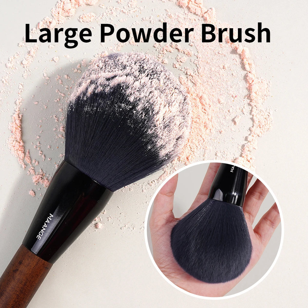 MAANGE Luxe Powder Brush – Soft, Dense & Perfect for Blending Beauty