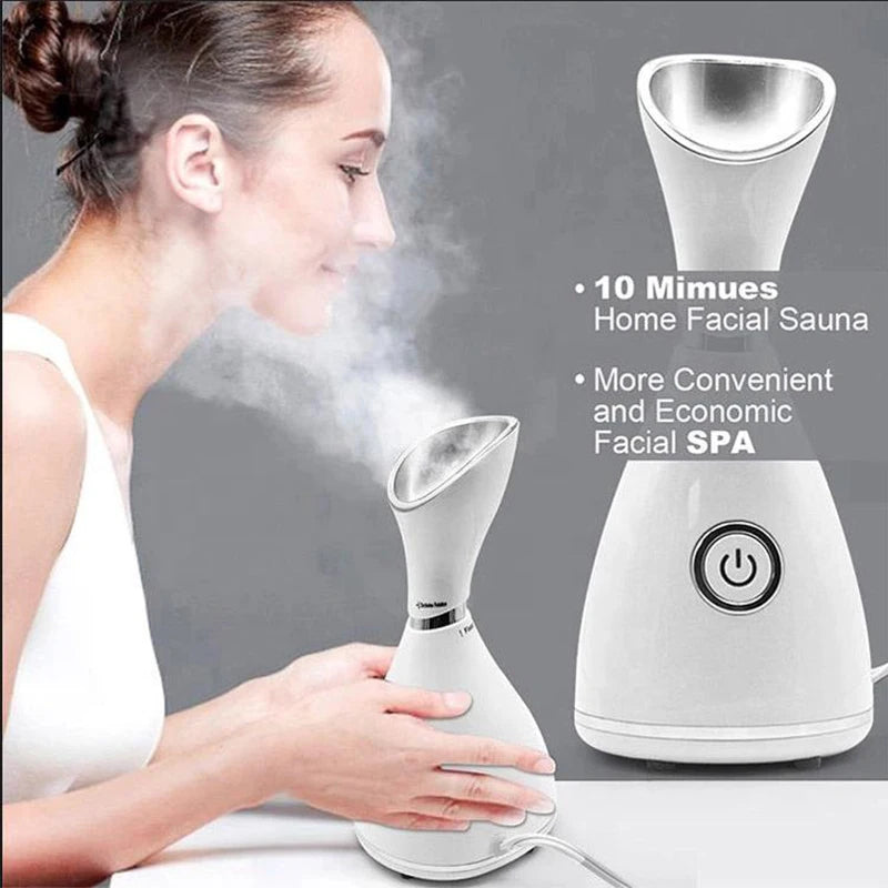 Nano Ionic Facial Steamer – Professional Deep Cleansing Mist Sprayer for Women, Home Spa & Beauty Care