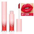 Diamond Glitter Liquid Lip Gloss – Long-Lasting, Waterproof, Non-Stick, Metallic Shine