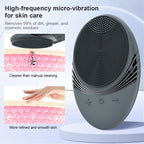 Rechargeable Silicone Facial Cleansing Brush – Waterproof Face Scrubber with 5 Modes for Deep Electric Face Cleaning