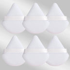6 Pcs Triangular Makeup Sponge Puffs Soft Skin-Friendly Foundation Blenders for Home or Travel Use
