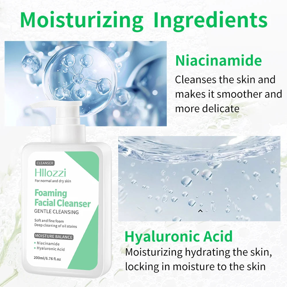 Men’s Facial Cleanser – Moisturizing, Refreshing, Oil Control, Blackhead Removal, Summer Skin Care
