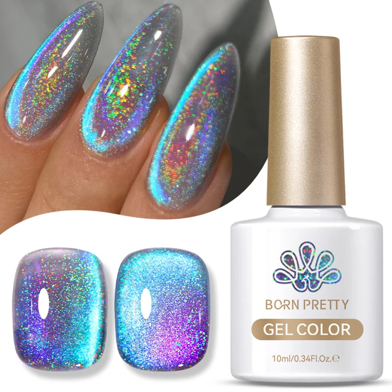 BORN PRETTY 9D Holographic Cat Eye Gel Polish 10/15ml – UV/LED Soak Off