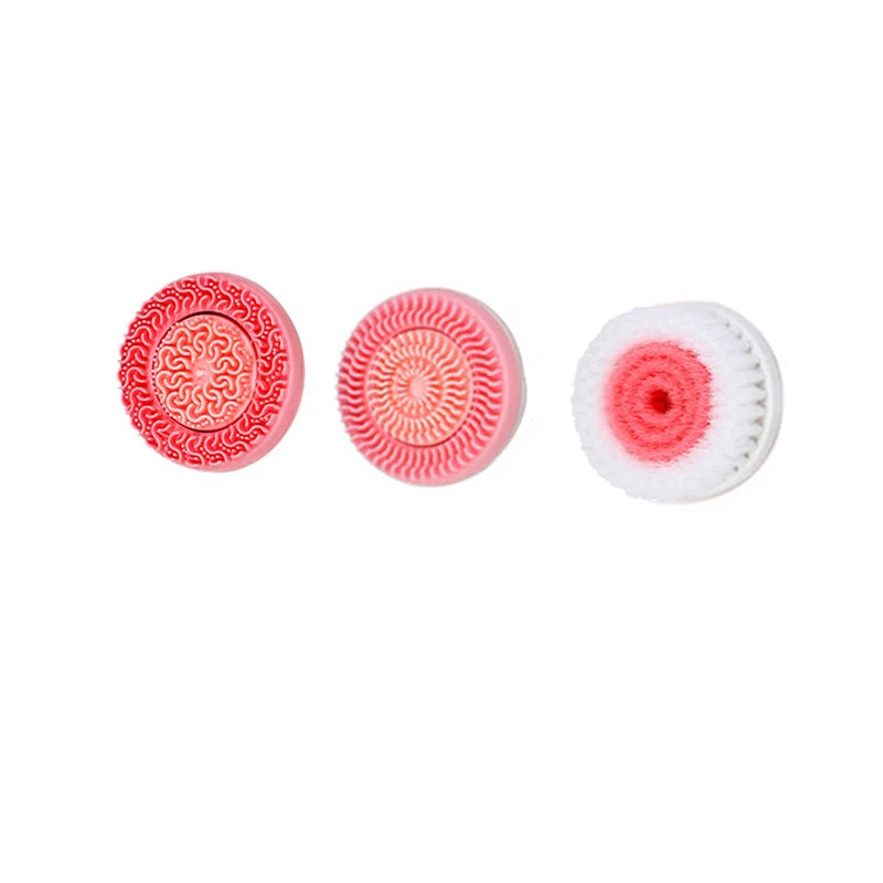 3-in-1 Ultrasonic Electric Facial Cleansing Brush – Sonic Rotating Massager & Galvanic Blackhead Remover Tool
