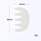 Natural Jade Comb Gua Sha Scraping Massage Tool