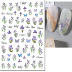 3D Floral & Butterfly Nail Art Stickers
