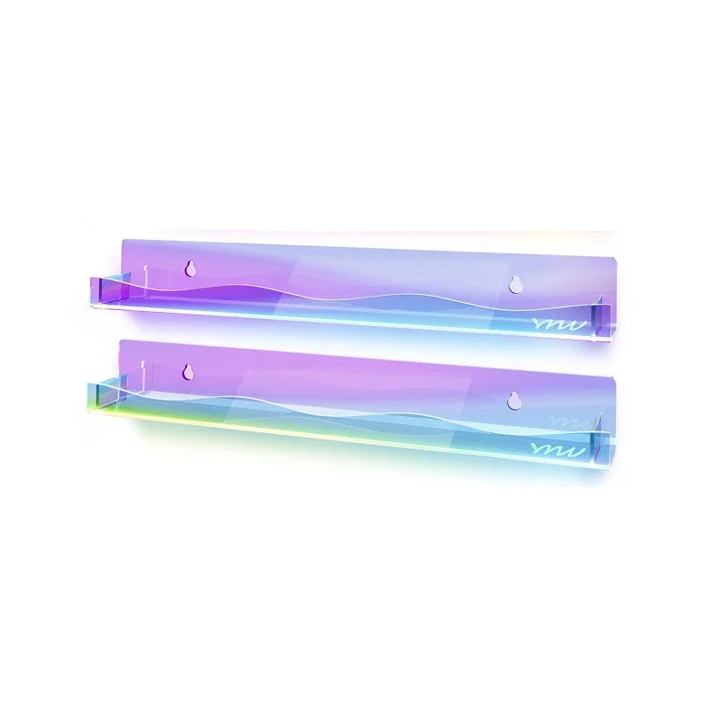 Wall-Mounted Acrylic Display Rack – 2/4pcs for Nail Polish or Vinyl Records