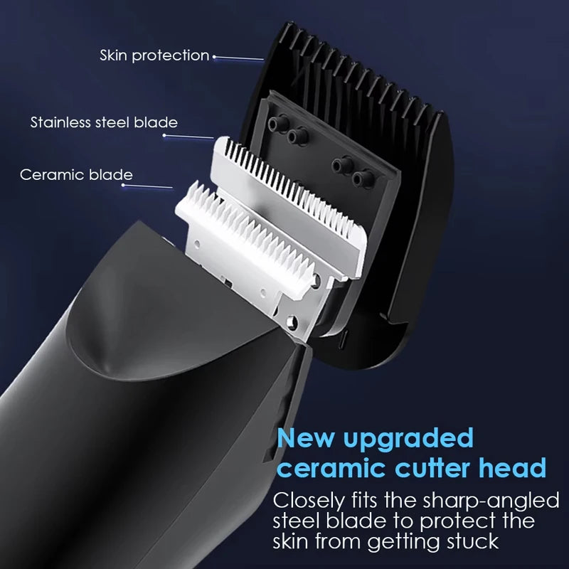 Electric Body & Beard Hair Trimmer – Men’s Grooming Kit