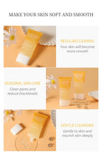 LAIKOU Sakura Moisturizing Facial Cleanser & Peeling Gel – Deep Cleanse & Exfoliate