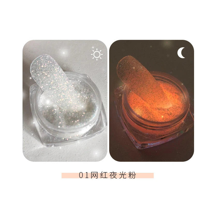 Gold Nail Mirror Glitter Powder – 50 Colors Metallic Chrome Dust Pigment for Gel Polish & Mirror Effect Manicure