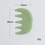 Natural Jade Comb Gua Sha Scraping Massage Tool