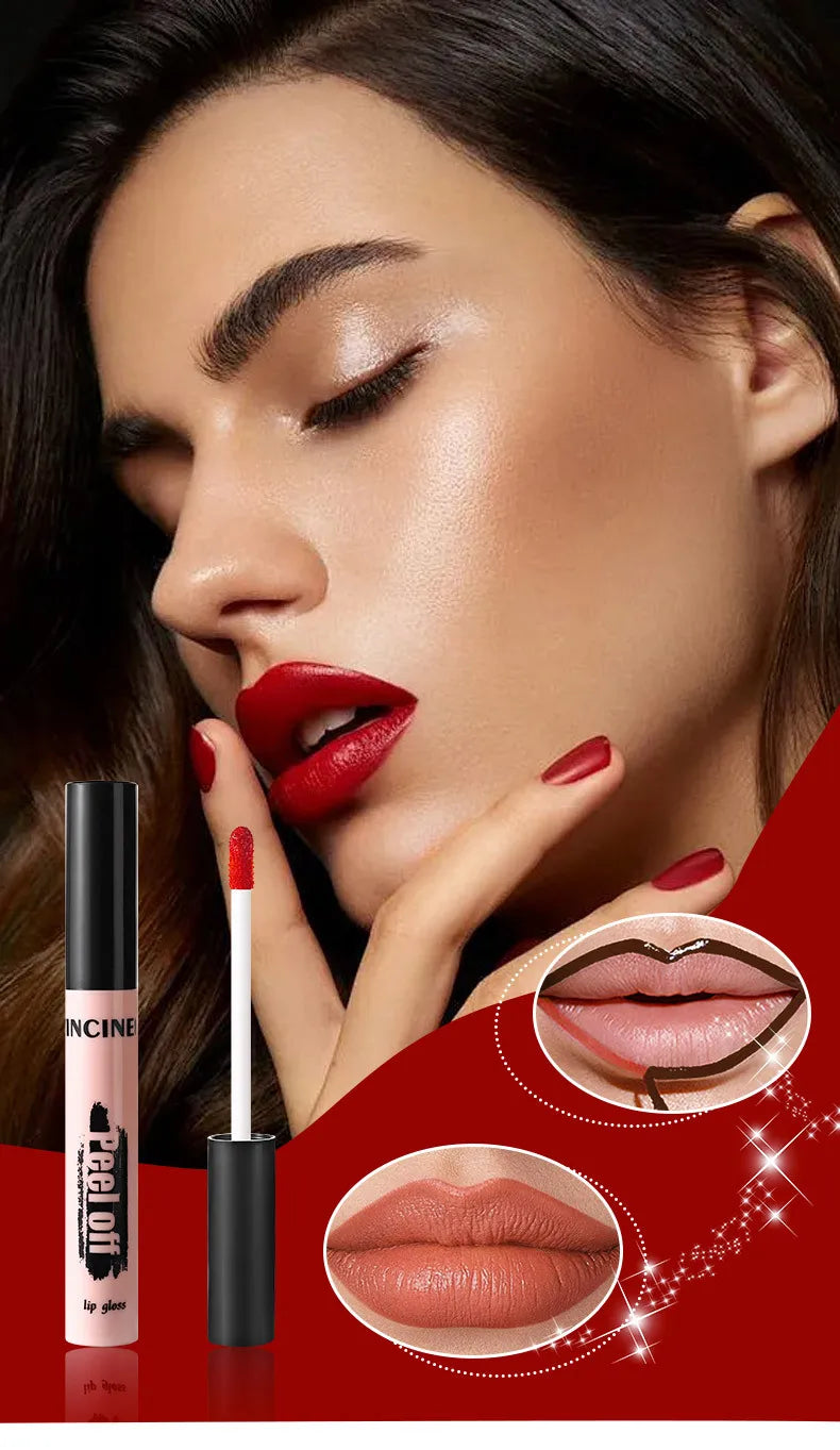 Peel-Off Matte Lip Tint – Long-Lasting Waterproof Lip Stain & Gloss