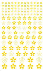3D Y2K Hibiscus Floral Nail Stickers