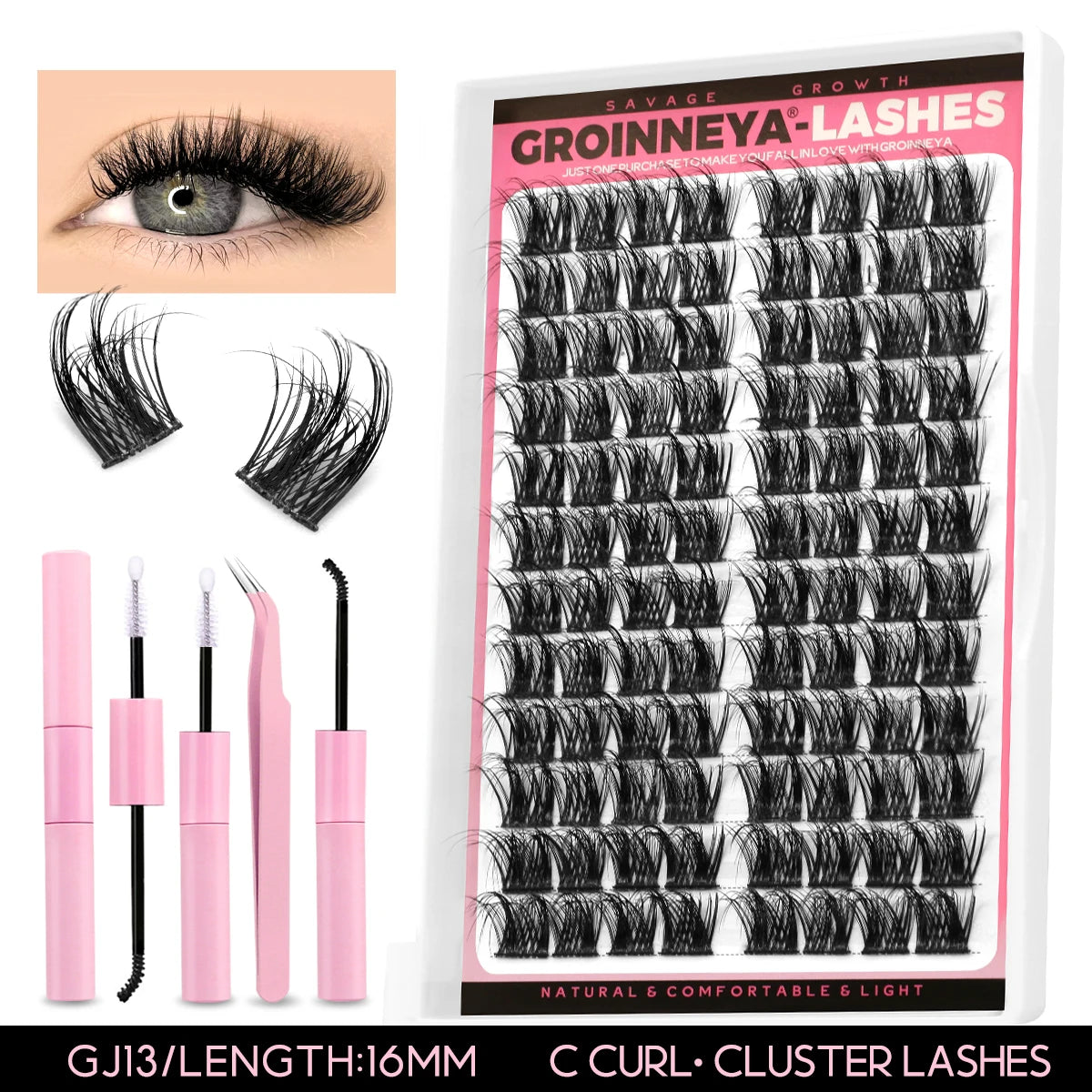 DIY Lash Clusters Kit with Bond, Seal & Remover