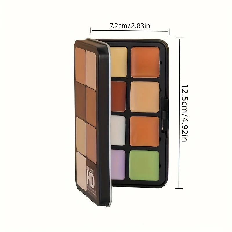 16-Color Matte Contour & Concealer Palette – Face & Nose Shadow Makeup Set