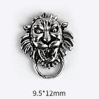 10pcs 3D Alloy Anchor Nail Charms – Gold & Silver Luxury Nail Decorations