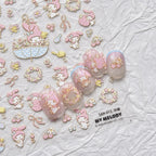 5D Anime Nail Stickers – Hello Kitty, Kuromi & Cinnamoroll