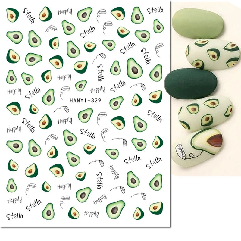 3D Floral & Butterfly Nail Art Stickers