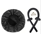 Satin Wide-Brimmed Sleeping Bonnet – Unisex Elastic Head Wrap Night Cap for Hair Care