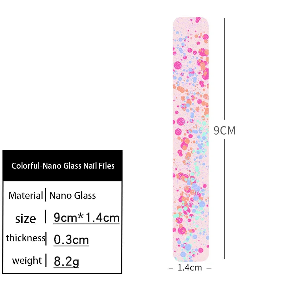 Nano Glass Nail File – Professional Washable Polishing Tool for Shiny, Smooth Nails