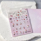 Sanrio Hello Kitty Nail Stickers – Kawaii Rainbow Cartoon Decals