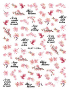 3D Floral & Butterfly Nail Art Stickers