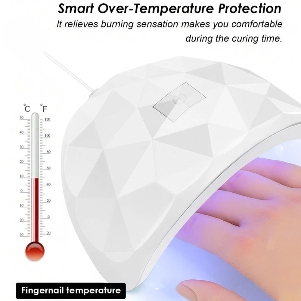 Multifunction UV/LED Nail Lamp – Professional Gel Dryer & Nail Tool