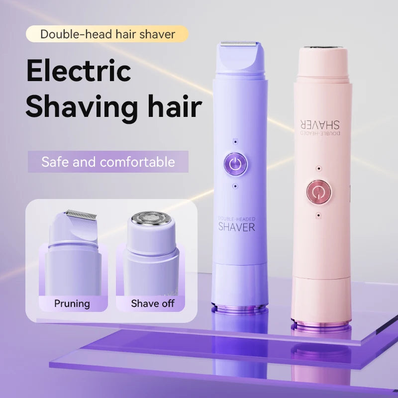Double-Head Electric Epilator – Rechargeable Painless Hair Remover for Women