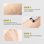 Ultra Thin Foundation Brush – Lightweight Flat Contour Brush for Blending Cream Makeup