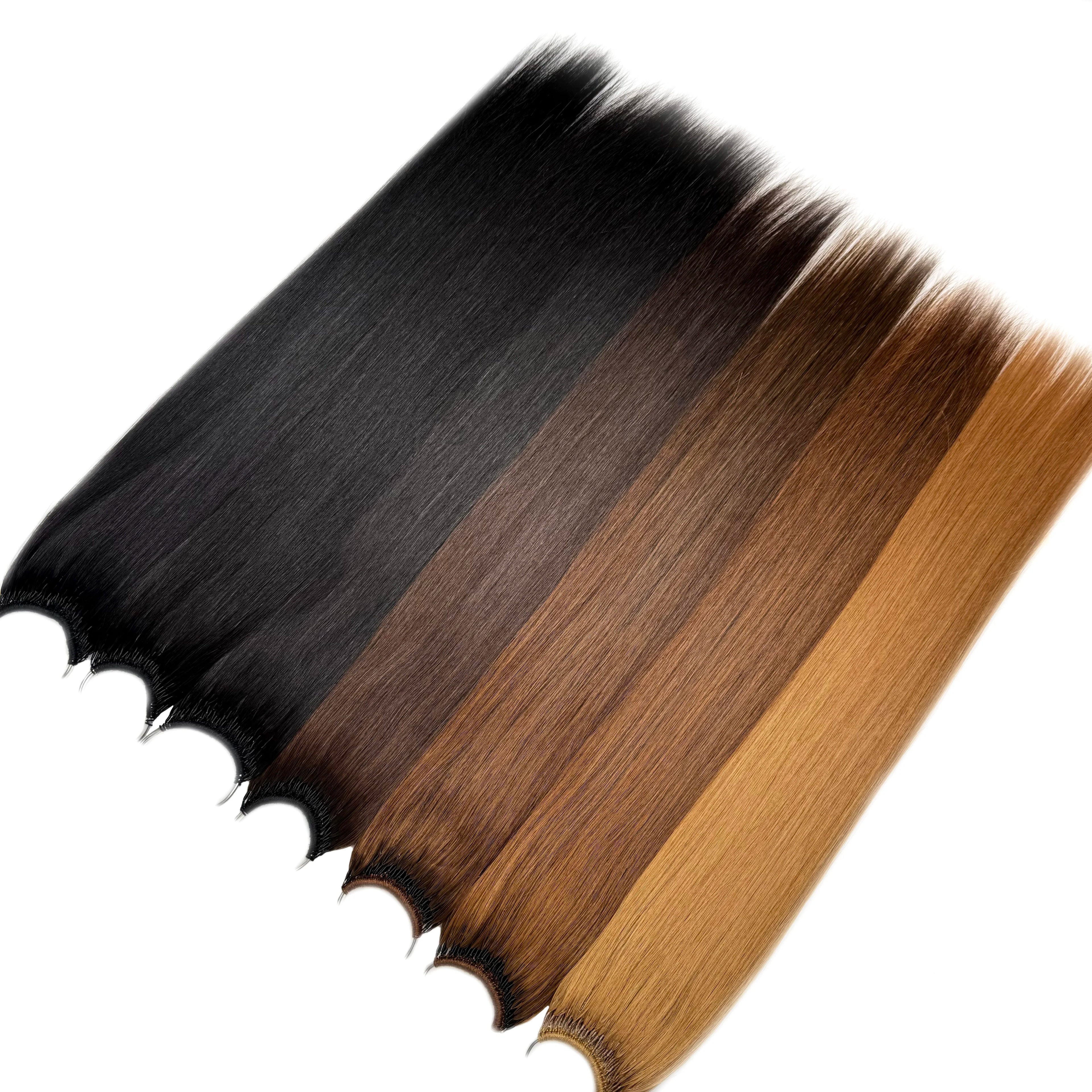Korean Cotton Thread Tip Hair Extensions – 100% Human Hair, Double Drawn