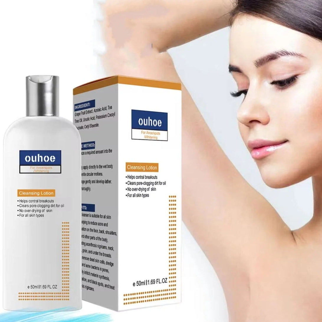 Whitening Facial Cleanser – Fades Dark Spots, Reduces Melasma, Brightens & Smooths Skin, Anti-Acne & Moisturizing Care