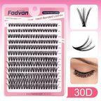 DIY Cluster Lashes Bundle – 30D/40D Soft Mink Individual Lashes