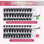 DIY Cluster Lashes Bundle – 30D/40D Soft Mink Individual Lashes