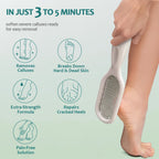 Nailpop Professional Callus Remover Kit – Extra Strength Gel & Foot Rasp File for Cracked Heels & Dead Skin