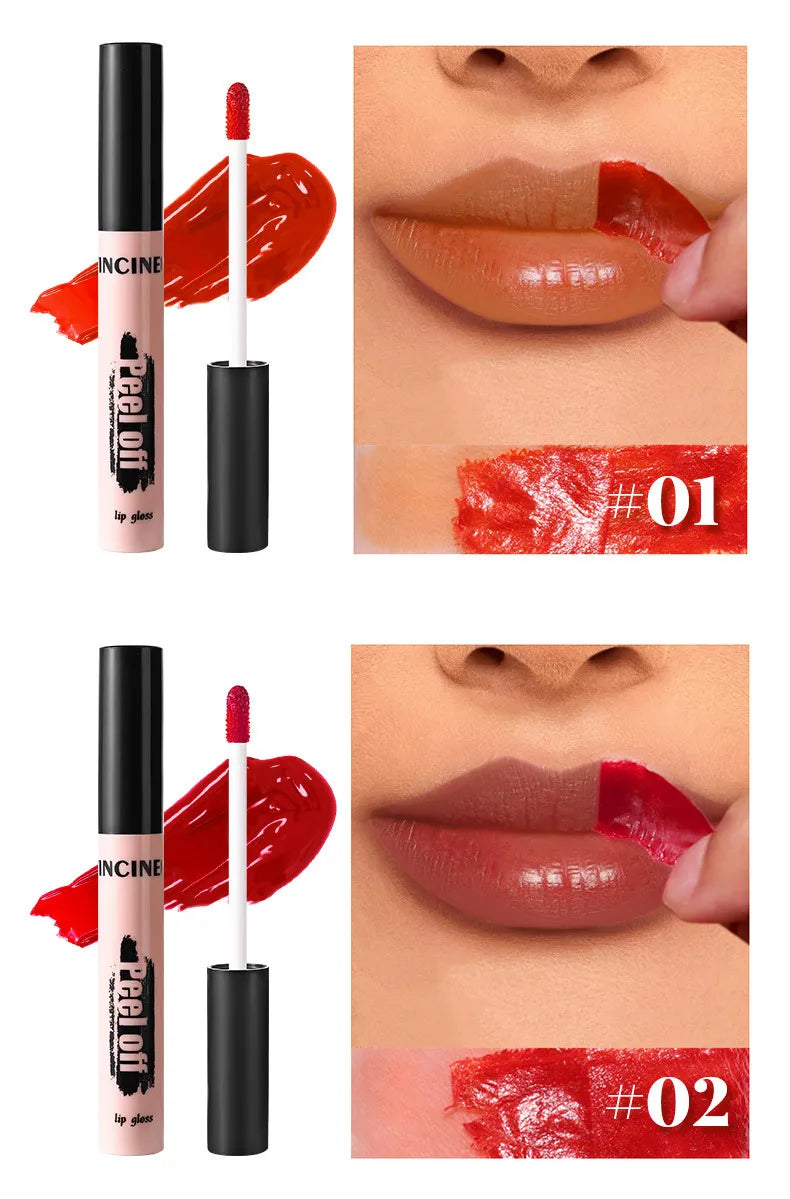 Peel-Off Matte Lip Tint – Long-Lasting Waterproof Lip Stain & Gloss
