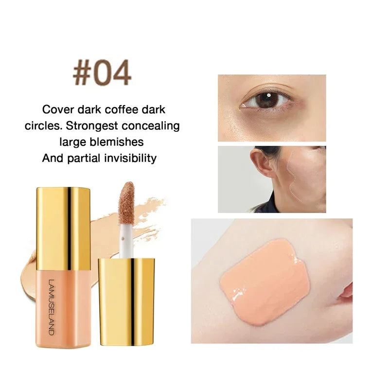 Waterproof Liquid Concealer & Foundation | Oil-Control, Brightening, Full Coverage