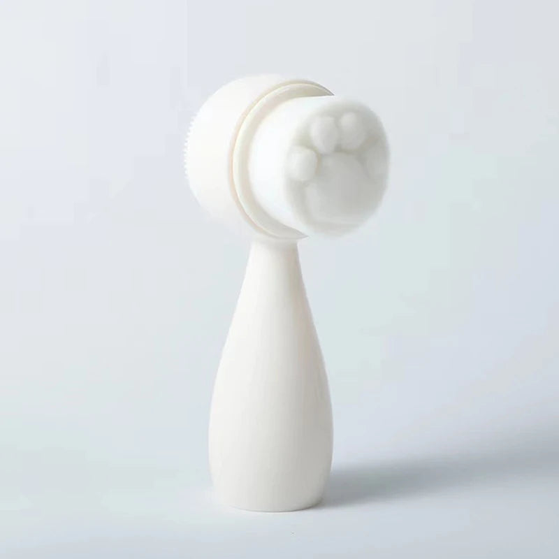1PCS Double-Sided Silicone Facial Cleansing Brush