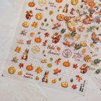 Sunflower & Autumn Harvest Nail Art Stickers