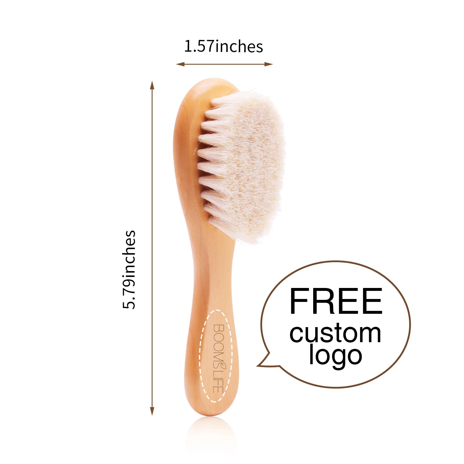 Deep Pore Face Cleansing Brush – Professional Fiber Exfoliating Brush with Wooden Handle